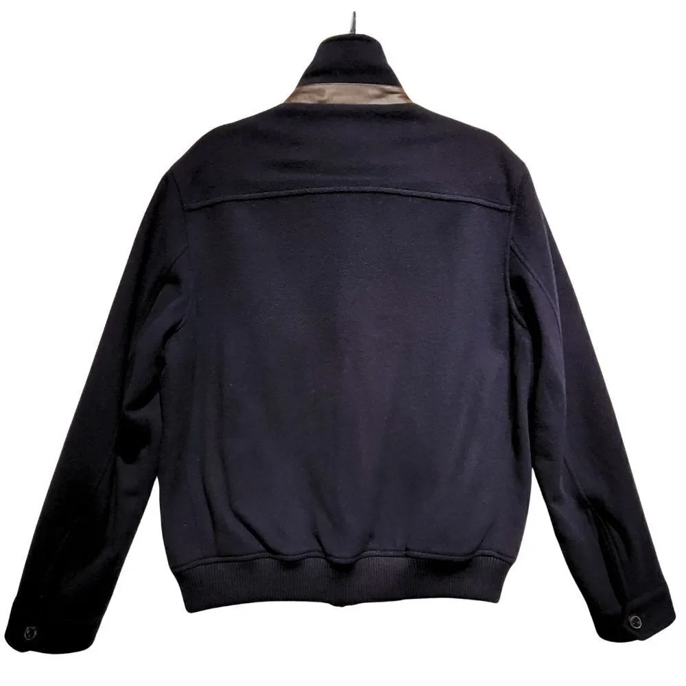 *RARE* POLO RALPH LAUREN Silk, Wool, Leather & Corduroy Bomber Jacket Mens M